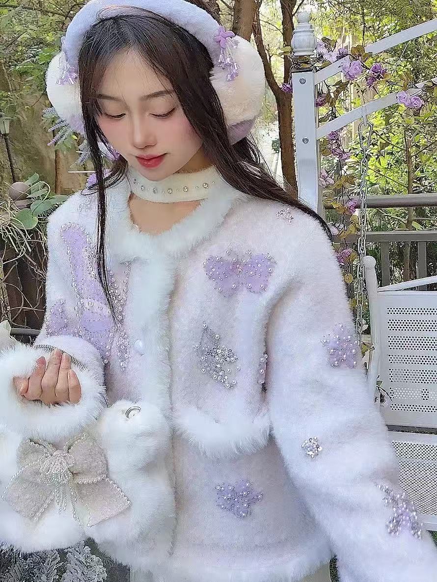 Kardigan Rajut Mewah Berhias M - Wool Coat Peacoat ulasan dan harga