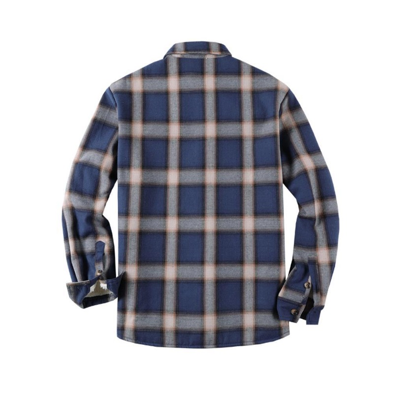 Kemeja flanel kotak-kotak pria - Flannel Shirt Lined ulasan dan harga