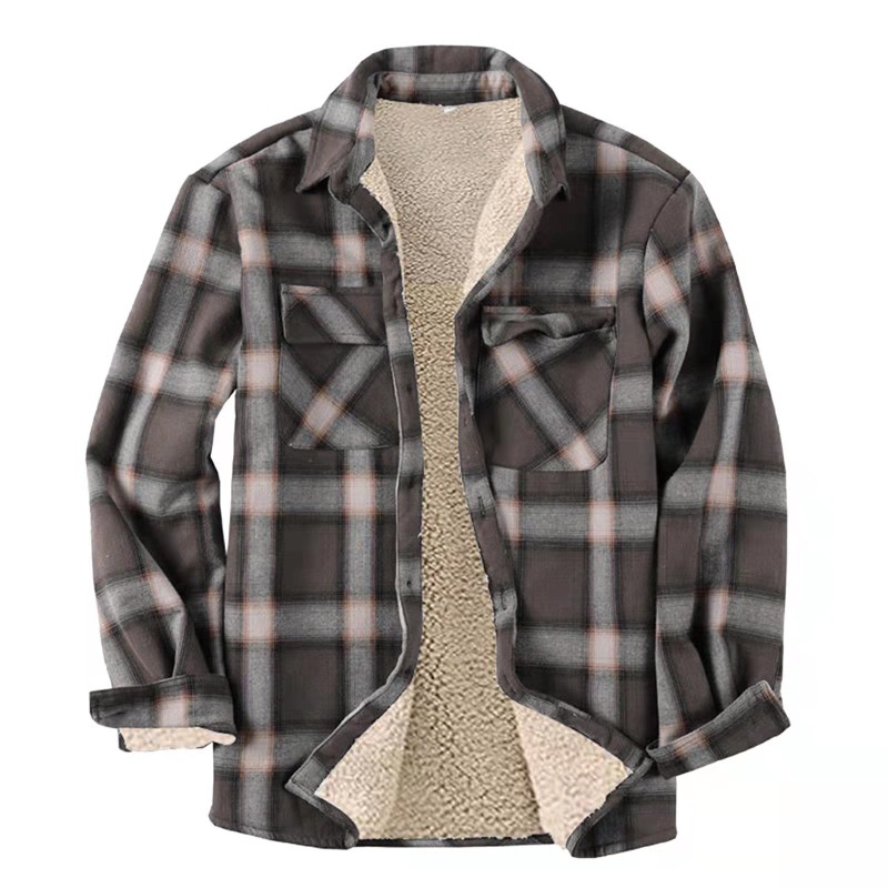 Kemeja flanel kotak-kotak pria - Flannel Shirt Lined ulasan dan harga