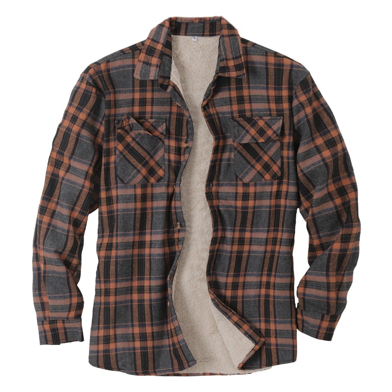 Kemeja flanel kotak-kotak pria - Flannel Shirt Lined ulasan dan harga