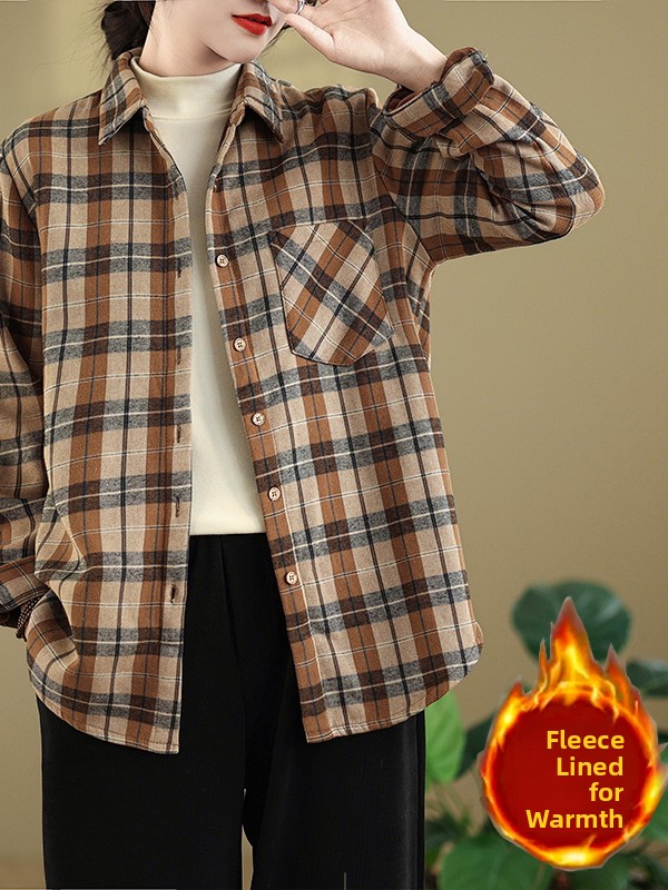 Kemeja Lengan Panjang Flanel B - Flannel Shirt Lined ulasan dan harga