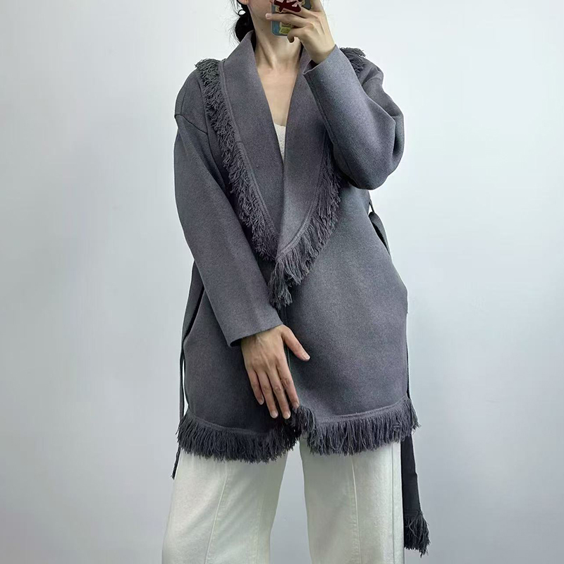 Kardigan rajut wol panjang ber - Wool Coat Peacoat ulasan dan harga