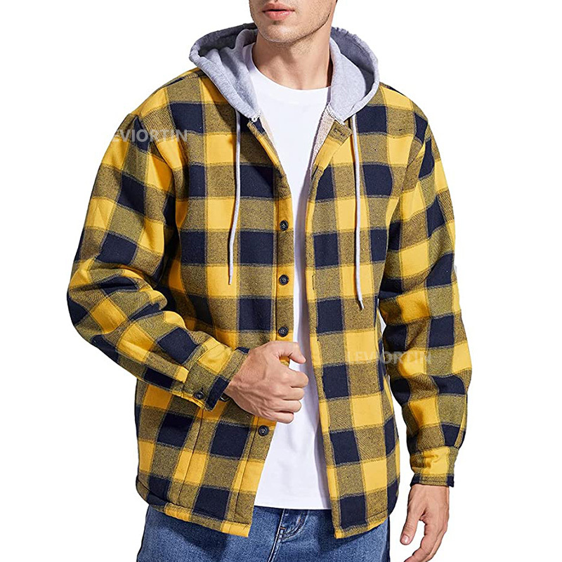 Pria Kemeja Flanel Jaket Bulu  - Flannel Shirt Lined ulasan dan harga