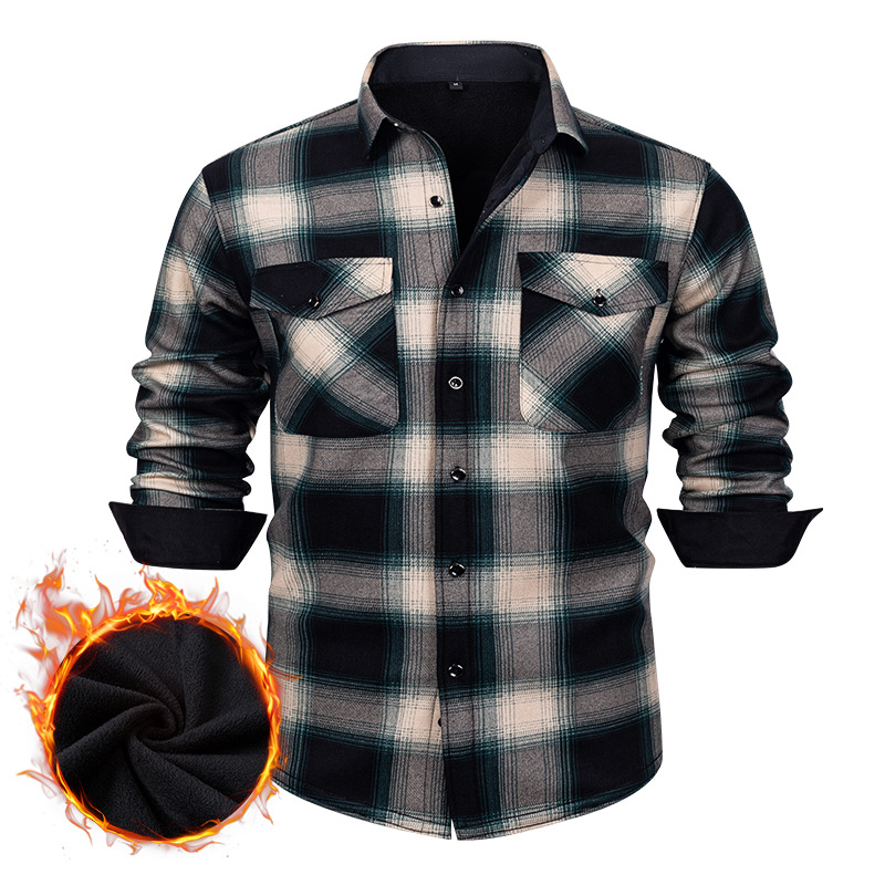 Kemeja Flanel Kotak-kotak Pria - Flannel Shirt Lined ulasan dan harga