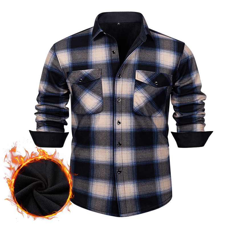 Kemeja Flanel Kotak-kotak Pria - Flannel Shirt Lined ulasan dan harga