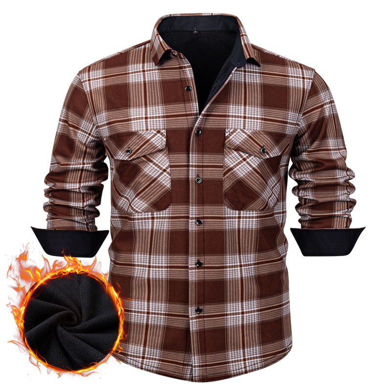 Kemeja Flanel Kotak-kotak Pria - Flannel Shirt Lined ulasan dan harga